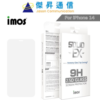 imos 滿版透明玻璃保護貼 - iPhone 14