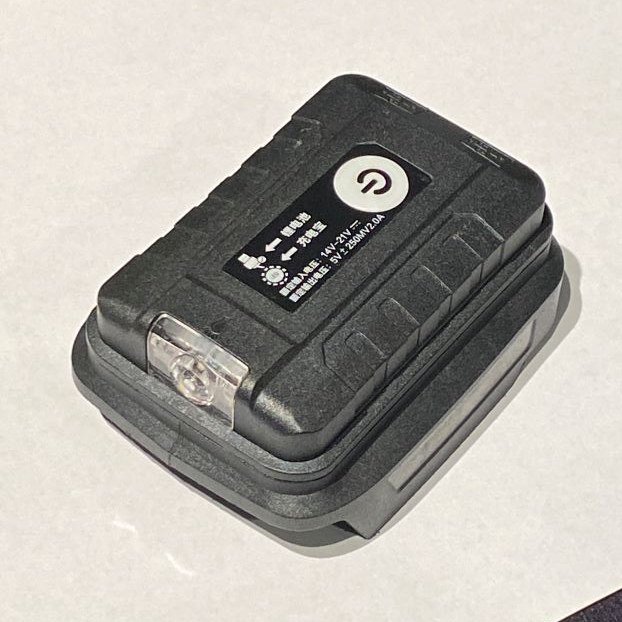 電動工具電池充電寶 雙充帶燈 手電筒 雙USB充電 USB轉換頭 通用 牧田