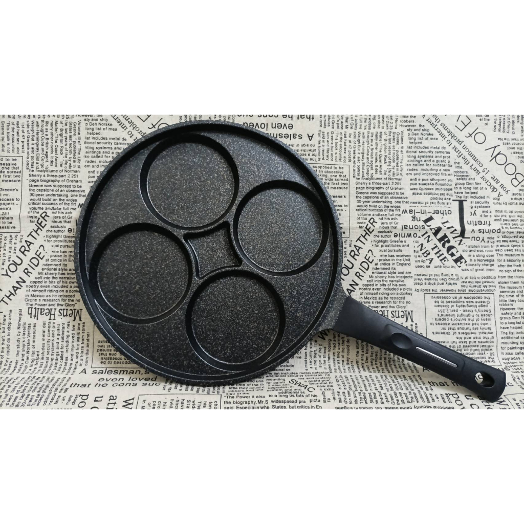 韓國 4孔煎蛋鍋 la cena大理石 重力鑄造 四孔煎蛋鍋-韓國製造