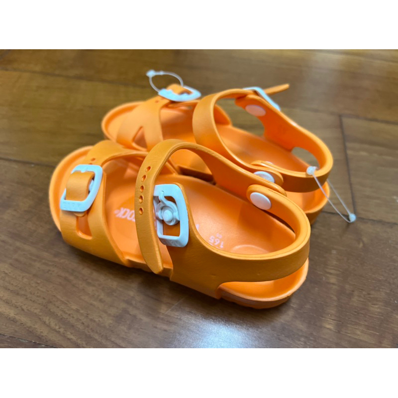 （全新）Birkenstock 正品童鞋/涼鞋/橘色/EVA（EU26)
