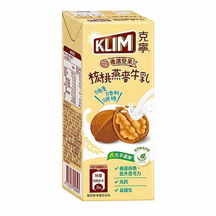 Klim 克寧 核桃燕麥牛乳(198ml) 好市多COSTCO熱銷【小三美日】DS013953