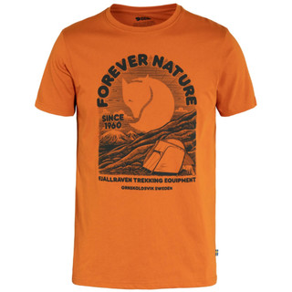 Fjallraven Equipment T-Shirt 男 有機棉短T 86976-207 夕陽橙｜碧綠商行