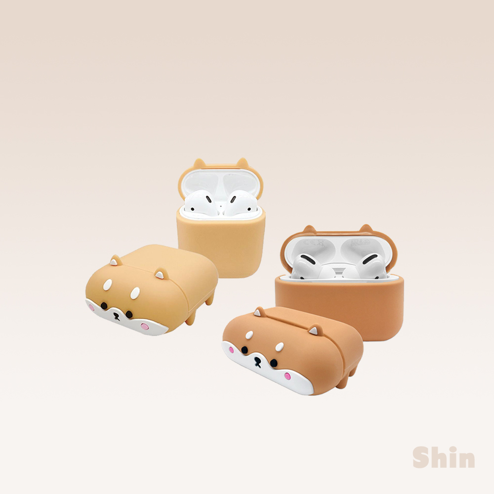 現貨24h💕 趴趴柴犬造型 AirPods / AirPods Pro 矽膠保護套 Airpods保護套