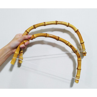 【現貨】竹柄手提把30cm 打包帶 包包 手把 提把 握把 包包配件 手作 DIY 自然風 海島度假風 峇釐島 手工