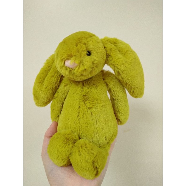 客訂🍁二手現貨🍁Jellycat 18cm草綠色兔兔 兔子 綠色兔子 安撫玩偶娃娃抱枕(可直接下單)