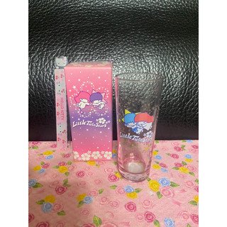日本製Sanrio kiki lala 雙子星Little Twin Stars 玻璃水杯/玻璃杯—2002年