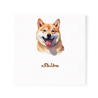 [ENLOVE] |臺灣製作| 柴犬 狗 北歐裝飾掛畫 無框畫 文青風木框掛畫 餐廳客廳 壁掛裝飾 禮物 小孩房