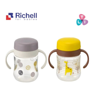 Richell-三代TLI360度防漏水杯水杯200ML-兩款可選(泡沫之夏/喬治亞)水壺 學習杯 吸管杯