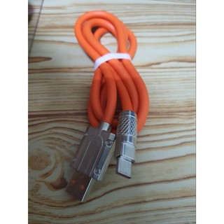 鋅合金線 PD 橙色 USB-type-c 1米