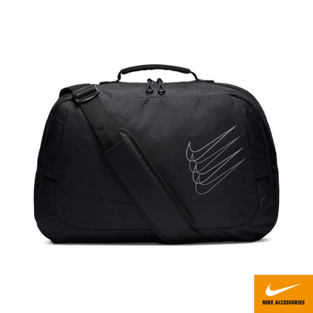 NIKE RUN MINIMAL提袋21L 側背包手提包行李袋收納包旅行包旅行袋戶外運動包簡約時尚加厚背帶提把便攜 黑藍