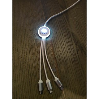【全新】果核數位 三合一充電線 iphone Android 安卓 Micro USB Type-C 現貨 快速出貨