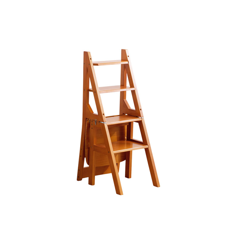 YAON雅居 實木梯椅 家用梯子 折疊兩用梯凳 室內登高踏板樓梯多功能梯子椅子