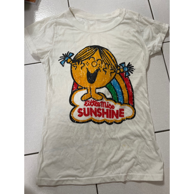 奇先生妙小姐 little Miss Sunshine 國外購入卡通T-shirt (S)