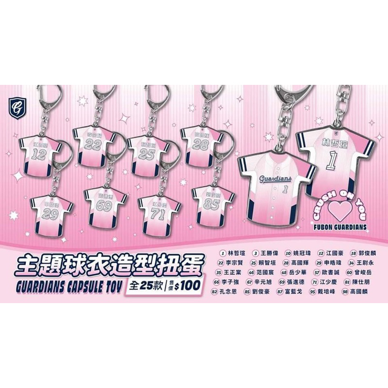 [富邦悍將] 心動時刻球衣造型扭蛋