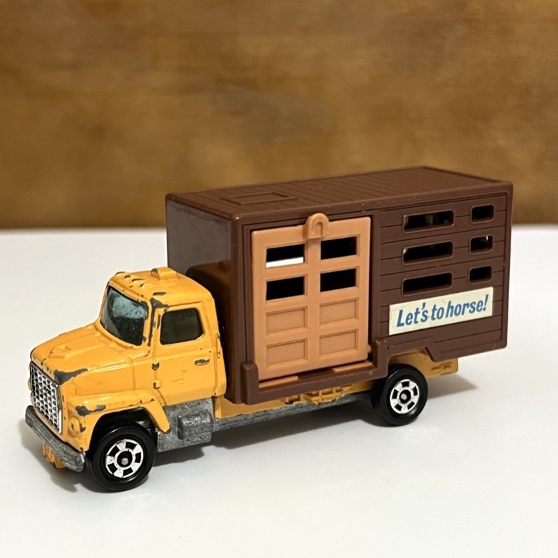 Tomica 多美 F62 日本製 Ford Truck 運馬車 可開門 裡面可以裝小動物 老玩具 模型車