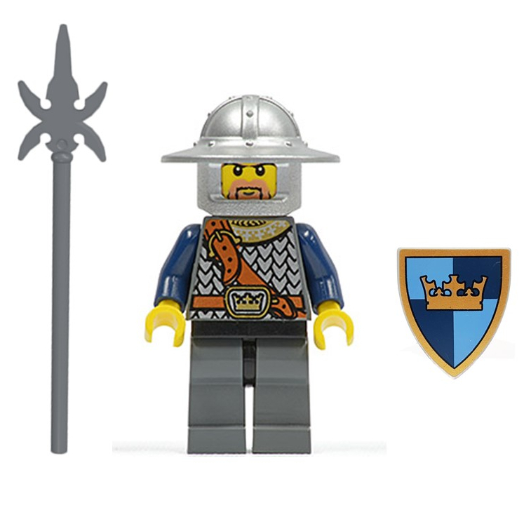 玩樂趣 LEGO樂高 852271 城堡系列 皇冠騎士 二手人偶  cas381