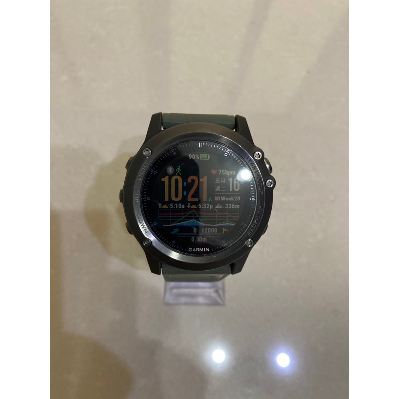 二手錶況正常GARMIN fenix 3 HR 腕式心率戶外 GPS腕錶 藍寶石 蝦皮只此一賣