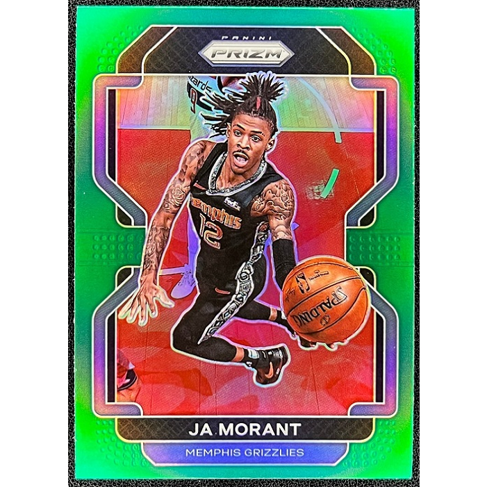 NBA 球員卡 Ja Morant 2021-22 Prizm Green Prizms 亮面