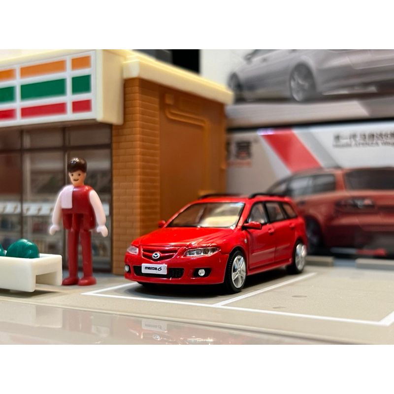 「台灣現貨」Mazda 6 Wagon 1/64 拓意