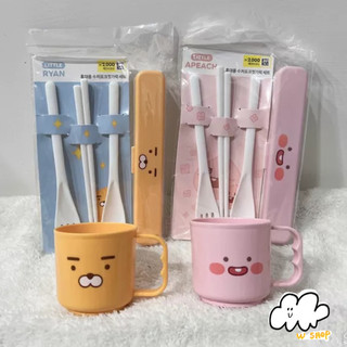 現貨☁️韓國kakao Friends萊恩&桃子小水杯 韓國大創daiso 水杯 漱口杯