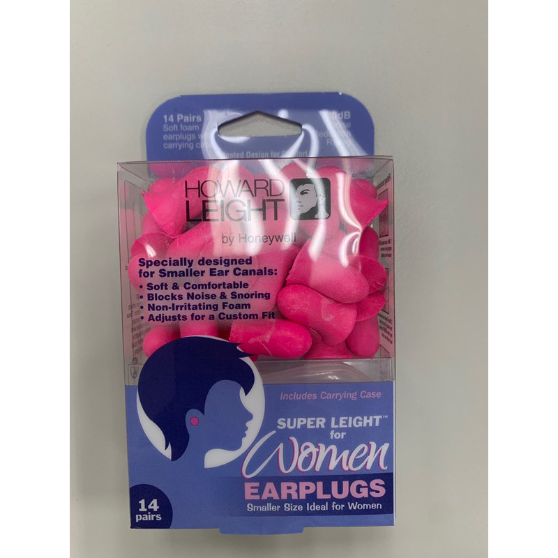 （免運）Honeywell 粉紅女性專用尺寸降躁耳塞，加附另一款耳塞贈品