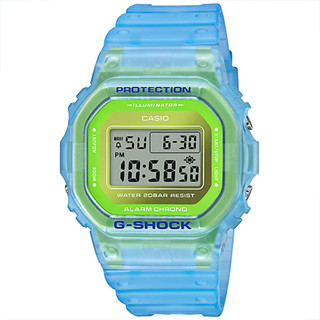 【CASIO】卡西歐 G-SHOCK 螢光半透明電子手錶 DW-5600LS-2 臺灣卡西歐保固一年