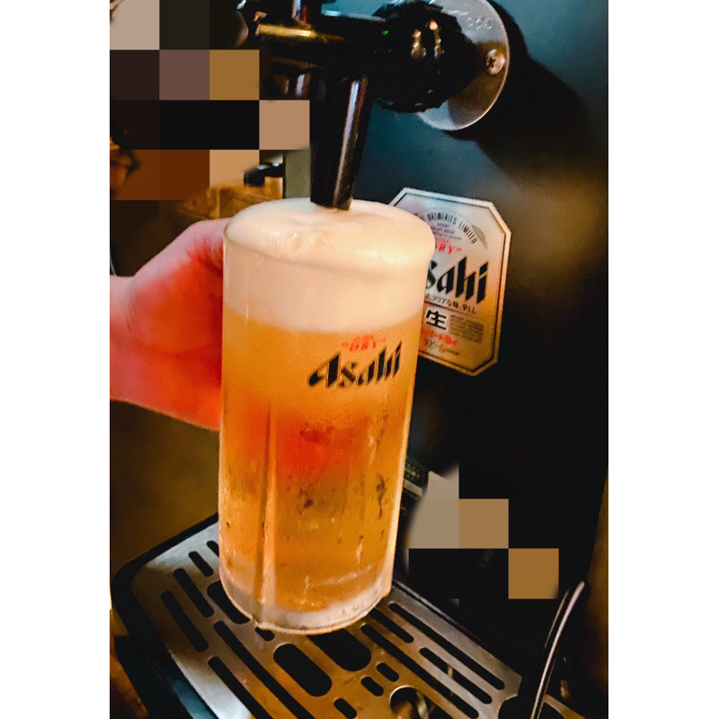日本 Asahi 朝日 生啤酒杯 420ml 2個一組