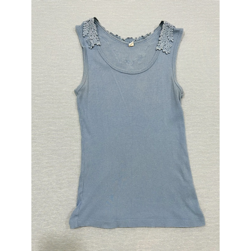 UNIQLO繡花無袖背心上衣  S碼