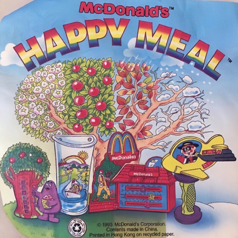 {單售} 1992 麥當勞 兒童餐玩具 四小福 天文小博士裝備 MCWEATHERMAN 全套四款 全新原裝袋 未拆封