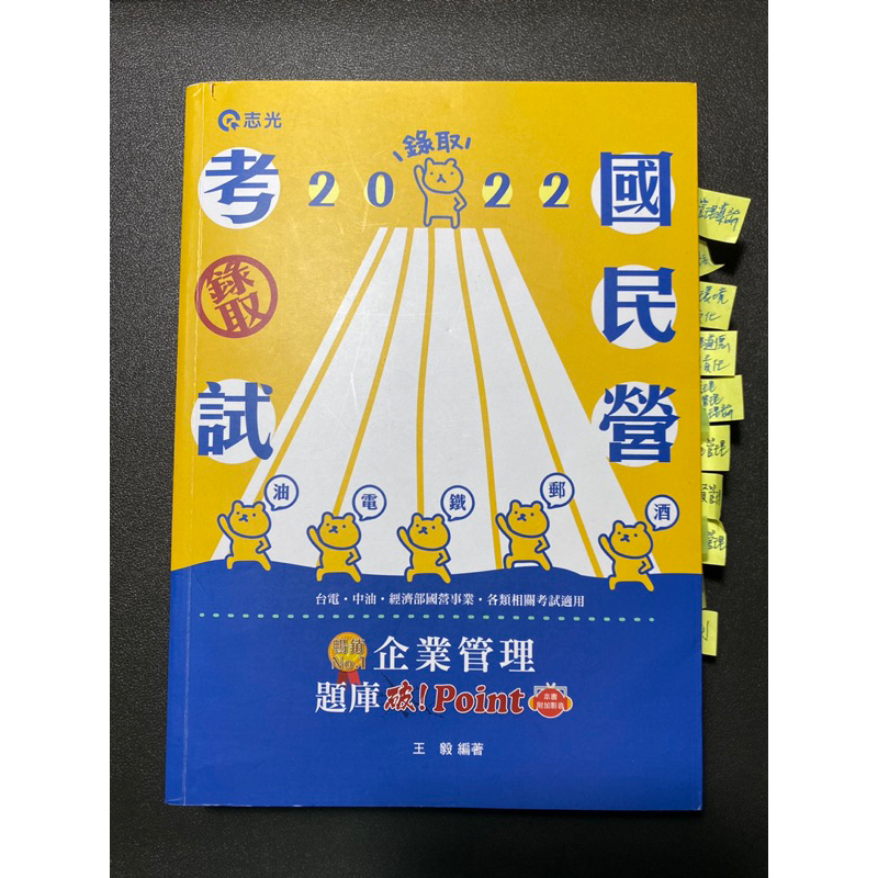 2022年國民營考試—企業管理題庫破point．王毅（志光）