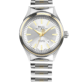 B3 BALL 波爾錶】NM2110C-2T-SJ-SL 低調奢華機械女士潮流腕錶 34mm 白麵