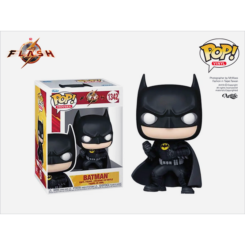 Artlife ㊁ FUNKO POP DC FLASH BATMAN #1342 米高基頓 閃電俠 蝙蝠俠