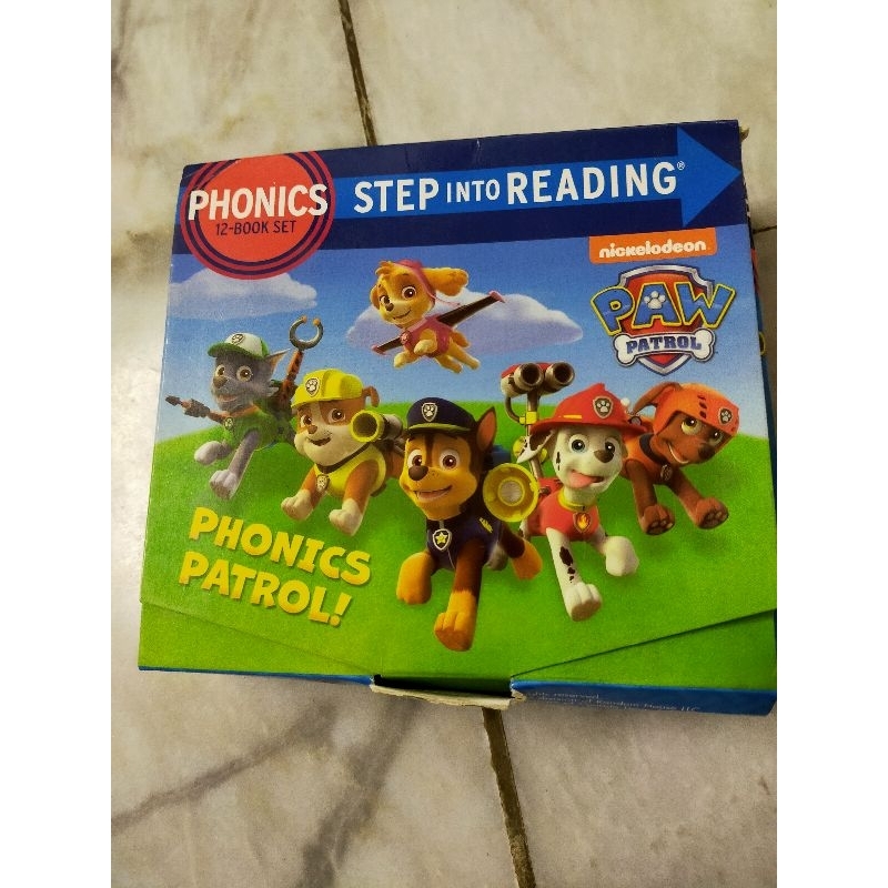 phonics 12-books set step into reading paw patrol