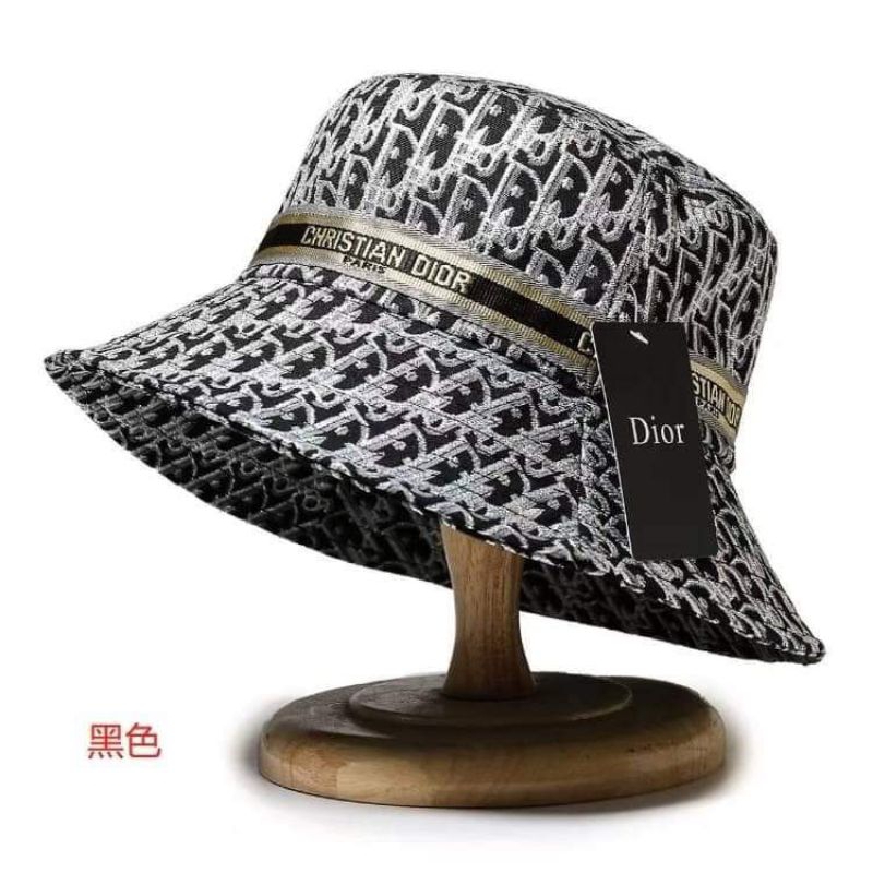 Dior迪奧 帽子D紋字母老花滿印漁夫帽