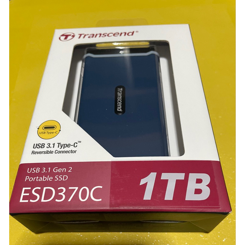 Transcend 創見 ESD370C 1TB USB3.1/Type C 雙介面 外接SSD行動固態硬碟 海軍藍