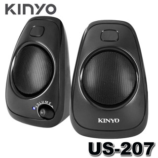 【3CTOWN】含稅 KINYO 金葉 US-207 USB 喇叭 二件式 多媒體音箱 電腦喇叭