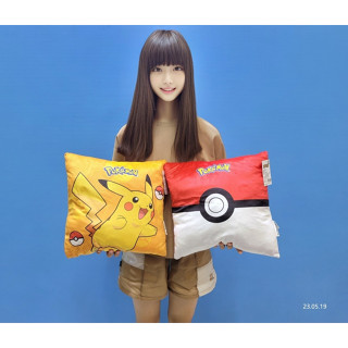 神奇寶貝椅墊 精靈寶可夢坐墊 POKEMON 寶貝球 精靈球 皮卡丘 椅墊 方枕 抱枕 靠枕 全新正版皮卡丘坐墊