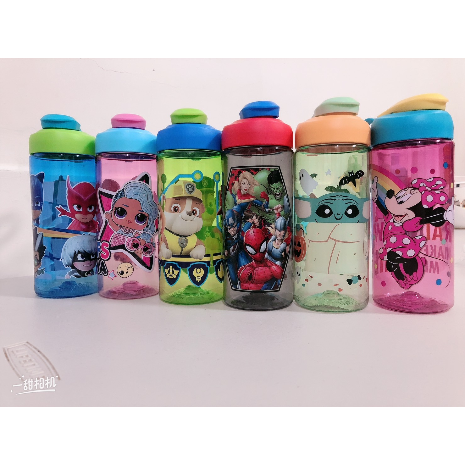 Zak Designs 兒童塑膠直飲式水壺 水瓶 適合上學使用或運動 不含雙粉A