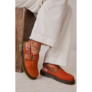 現貨｜Dr.Martens JORGE II SUEDE MULES 紅色 橘紅 馬汀涼鞋 馬丁鞋 拖鞋 懶人鞋