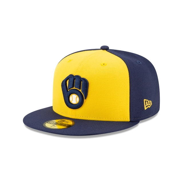 台灣代理公司貨 NEW ERA MLB大聯盟 密爾瓦基釀酒人 全封球員帽 潮帽 (NE70538706)