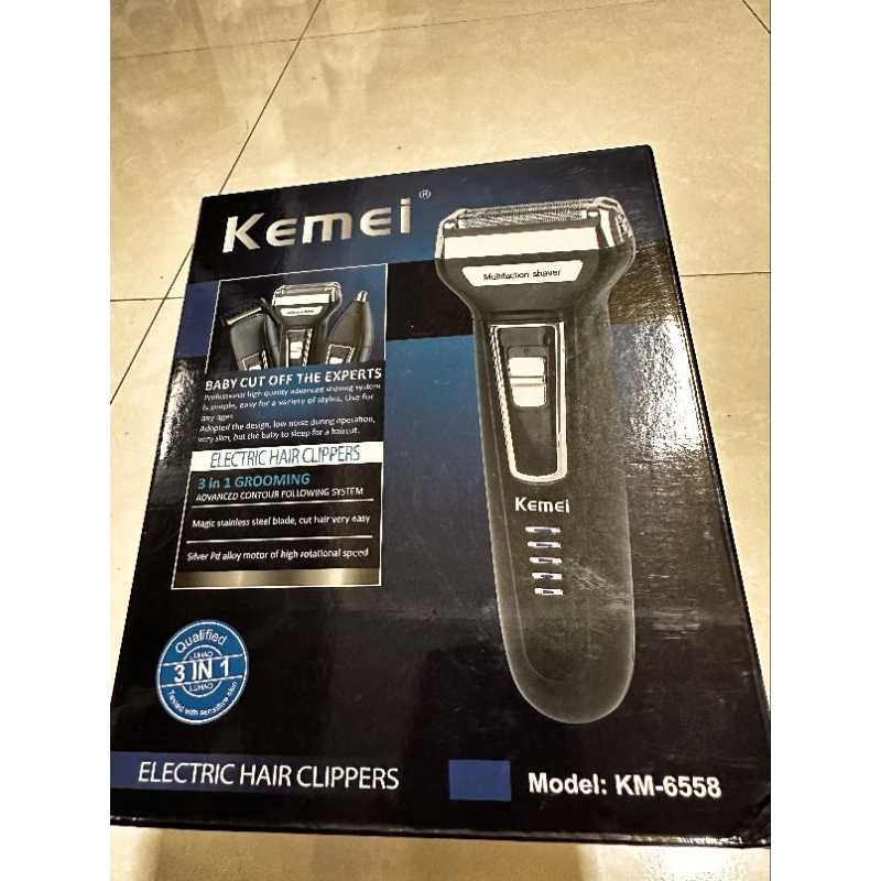 【全新】KEMEI KM-6558 三合一電動刮鬍刀