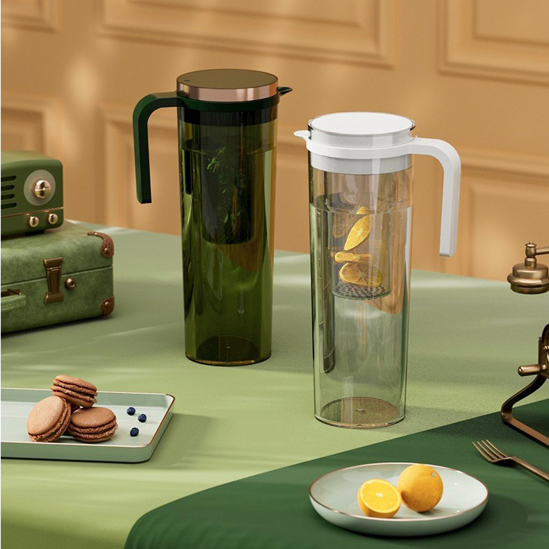 【GREEN BELL綠貝】濾網冷水壺1100ml-共2色《屋外生活》冷水壺 分享壺 泡茶壺 濾網茶壺 水壺 茶壺