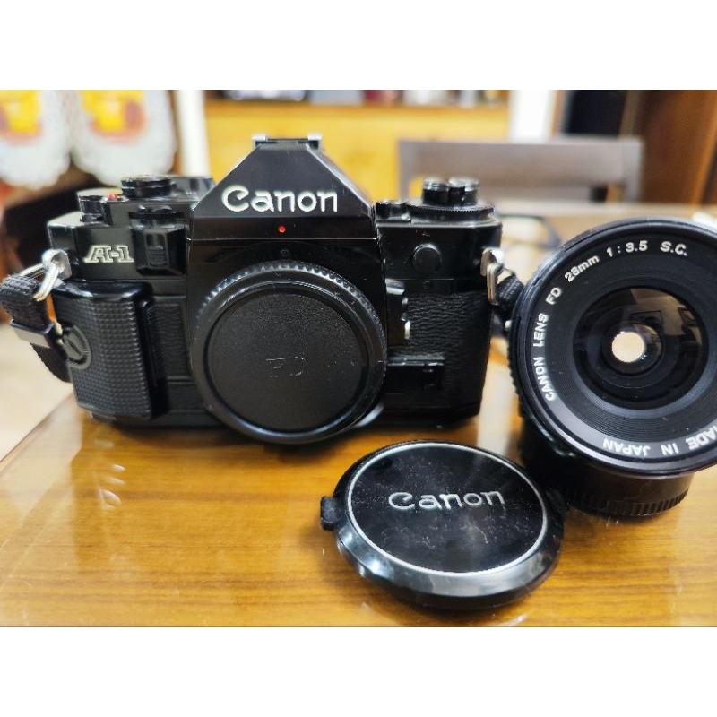 Canon A1 機皇 4800+28mm F3.5 鏡頭 2900合購7700