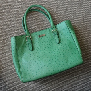 Kate spade 僞鱷魚皮 綠色 手提包