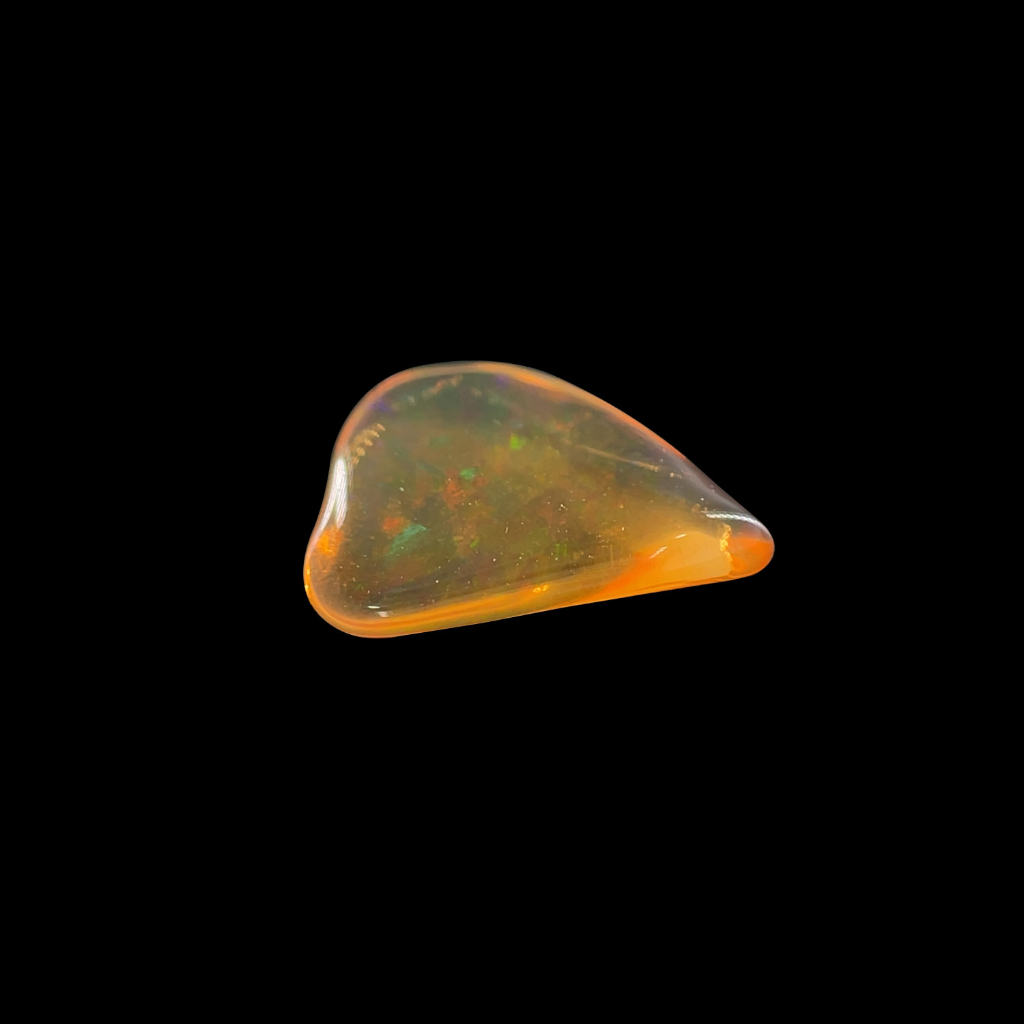 天然火蛋白石(Fire Opal)裸石1.08ct [基隆克拉多色石]