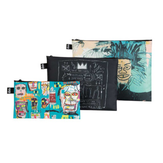日本 MOMA Design 購入全新現貨：Jean-Michel Basquiat 巴斯奇亞 三件收納包 旅行收納