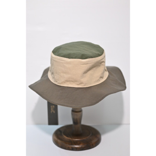 空白服飾-10X10戶外帽-日本防潑水布(綠米灰)