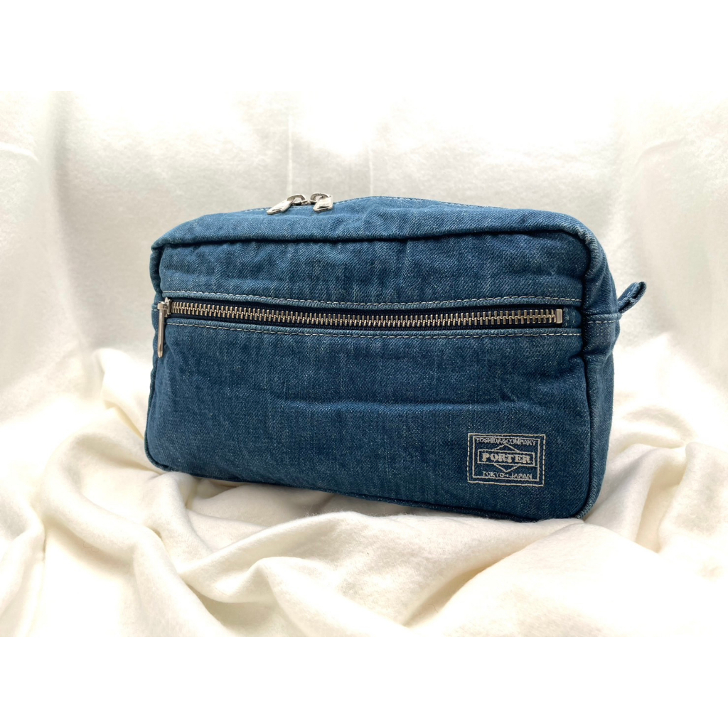 《現貨》HEND PORTER 日本吉田｜DENIM Waist Bag｜限量發售｜單寧｜藍｜胸包/腰包