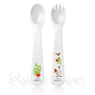 新安怡avent qq兔學習叉匙組(songbaby)(福利品)