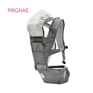 公司貨【POGNAE】 NO.5超輕量機能坐墊型二合一背巾- 多色可選